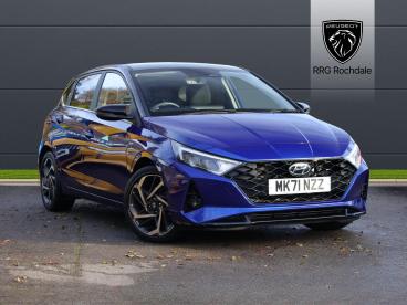 SPOTICAR Hyundai I20 1.0 T-gdi Mhev Ultimate Euro 6 (s/s) 5dr Used Car - Hatchback Hybrid Blue - Rochdale - 1200559085_1