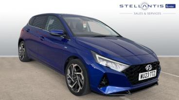 SPOTICAR Hyundai I20 1.0 T-gdi Mhev Premium Dct Euro 6 (s/s) 5dr Used Car - Hatchback Hybrid Blue - Liverpool - 1200595749_1