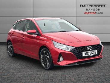 SPOTICAR Hyundai I20 1.0 T-gdi Mhev Se Connect Dct Euro 6 (s/s) 5dr Used Car - Hatchback Hybrid Red - Bangor - 1200602634_1