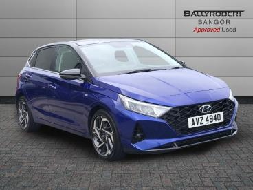 SPOTICAR Hyundai I20 1.0 T-gdi Mhev Ultimate Euro 6 (s/s) 5dr Used Car - Hatchback Hybrid Blue - Bangor - 1200602639_1
