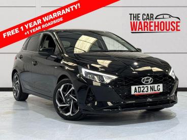 SPOTICAR Hyundai I20 1.0t Gdi 48v Mhd Premium 5dr Dct Used Car - Hatchback Petrol Black - Swansea - 1200605672_1