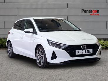 SPOTICAR Hyundai I20 1.0 T-gdi Mhev Premium Euro 6 (s/s) 5dr Used Car - Hatchback Hybrid White - Burton-on-trent - 1200632444_1