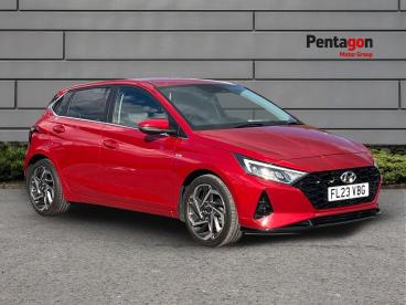 SPOTICAR Hyundai I20 1.0 T-gdi Mhev Premium Dct Euro 6 (s/s) 5dr Used Car - Hatchback Hybrid Red - Nottingham - 1200635331_1