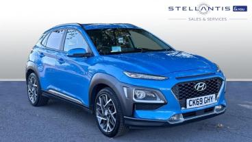 SPOTICAR Hyundai Kona 1.6 H-gdi Premium Se Dct Euro 6 (s/s) 5dr Used Car - Suv Hybrid Blue - Newport - 1200544312_1