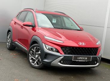 SPOTICAR Hyundai Kona 1.6 H-gdi Ultimate Dct Euro 6 (s/s) 5dr Used Car - Suv Hybrid Red - Darlington - 1200554989_1