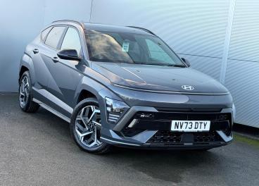 SPOTICAR Hyundai Kona 1.6 H-gdi N Line S Dct Euro 6 (s/s) 5dr Used Car - Suv Hybrid Grey - Darlington - 1200563509_1