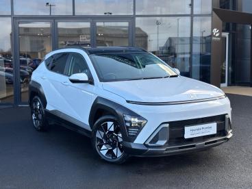 SPOTICAR Hyundai Kona 1.6 H-gdi Ultimate Dct Euro 6 (s/s) 5dr Used Car - Suv Hybrid White - Eglinton - 1200586049_1