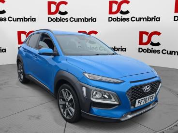 SPOTICAR Hyundai Kona 1.0 T-gdi Premium Euro 6 (s/s) 5dr Used Car - Suv Petrol Blue - Workington - 1200586466_1