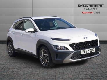 SPOTICAR Hyundai Kona 1.6 H-gdi Premium Dct Euro 6 (s/s) 5dr Used Car - Suv Hybrid White - Bangor - 1200588978_1