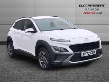 SPOTICAR Hyundai Kona 1.6 H-gdi Premium Dct Euro 6 (s/s) 5dr Used Car - Suv Hybrid White - Bangor - 1200588980_1