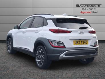 SPOTICAR Hyundai Kona 1.6 H-gdi Ultimate Dct Euro 6 (s/s) 5dr Used Car - Suv Hybrid White - Bangor - 1200589566_2