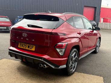 SPOTICAR Hyundai Kona 1.6 T-gdi N Line Euro 6 (s/s) 5dr Used Car - Suv Petrol Red - Eglinton - 1200595838_3