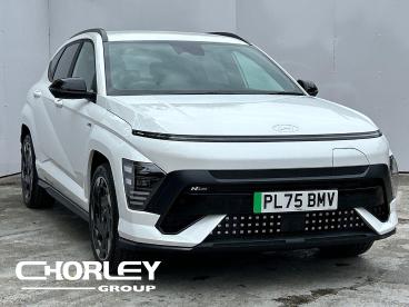 SPOTICAR Hyundai Kona 65.4kwh N Line S Auto 5dr Used Car - Suv Electric White - Ormskirk - 1200601047_1