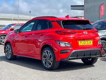 SPOTICAR Hyundai Kona 1.0 T-gdi Mhev N Line Euro 6 (s/s) 5dr Used Car - Suv Hybrid Red - Blackpool - 1200603942_3