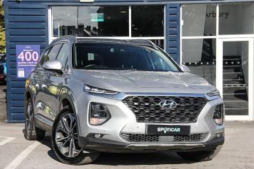 SPOTICAR Hyundai Santa Fe Santafe 2.2 Crdi Premium Se Auto 4wd Euro 6 (s/s) 5dr 7 Se Used Car - Suv Diesel Silver - Lichfield - 1200644109_1
