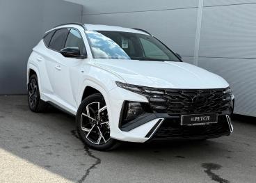 SPOTICAR Hyundai Tucson 1.6 T-gdi N Line Auto Euro 6 (s/s) 5dr Used Car - Suv Hybrid White - Darlington - 1200520915_1