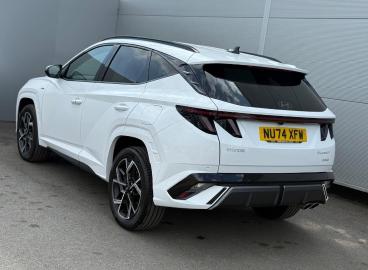 SPOTICAR Hyundai Tucson 1.6 T-gdi N Line Auto Euro 6 (s/s) 5dr Used Car - Suv Hybrid White - Darlington - 1200520915_3