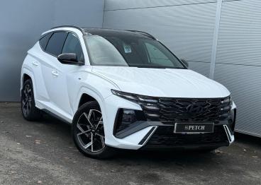 SPOTICAR Hyundai Tucson 1.6 T-gdi N Line S Auto Euro 6 (s/s) 5dr Used Car - Suv Hybrid White - Darlington - 1200541745_1