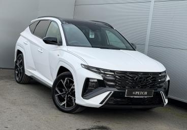 SPOTICAR Hyundai Tucson 1.6 T-gdi N Line S Auto Euro 6 (s/s) 5dr Used Car - Suv Hybrid White - Darlington - 1200542412_1