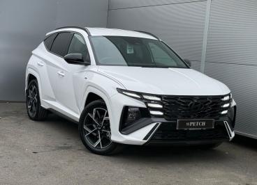 SPOTICAR Hyundai Tucson 1.6 T-gdi N Line Auto Euro 6 (s/s) 5dr Used Car - Suv Hybrid White - Darlington - 1200546261_1