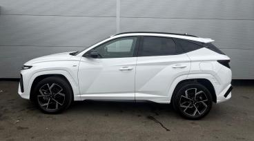 SPOTICAR Hyundai Tucson 1.6 T-gdi N Line Auto Euro 6 (s/s) 5dr Used Car - Suv Hybrid White - Darlington - 1200546261_4