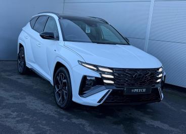 SPOTICAR Hyundai Tucson 1.6 T-gdi N Line S Auto Euro 6 (s/s) 5dr Used Car - Suv Hybrid White - Darlington - 1200552211_5