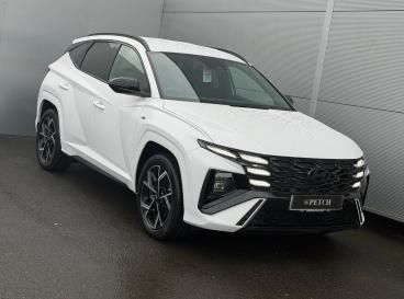 SPOTICAR Hyundai Tucson 1.6 T-gdi N Line Auto Euro 6 (s/s) 5dr Used Car - Suv Hybrid White - Darlington - 1200552416_5