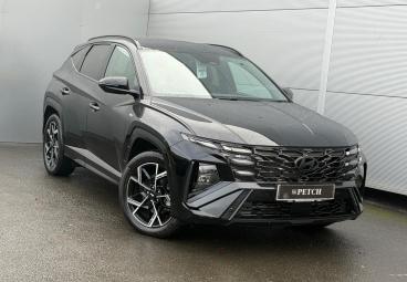 SPOTICAR Hyundai Tucson 1.6 T-gdi 13.8kwh N Line Auto 4wd Euro 6 (s/s) 5dr Used Car - Suv Plug-in Hybrid Black - Darlington - 1200552428_1