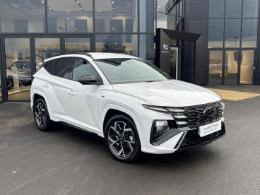 SPOTICAR Hyundai Tucson 1.6 T-gdi N Line Auto Euro 6 (s/s) 5dr Used Car - Suv Hybrid White - Eglinton - 1200558958_1