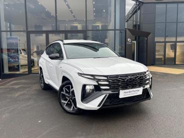 SPOTICAR Hyundai Tucson 1.6 T-gdi N Line Auto Euro 6 (s/s) 5dr Used Car - Suv Hybrid White - Eglinton - 1200558958_3