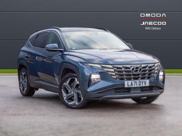 SPOTICAR Hyundai Tucson 1.6 H T-gdi 13.8kwh Ultimate Auto 4wd Euro 6 (s/s) Used Car - Suv Plug-in Hybrid Blue - Oldham - 1200570157_1