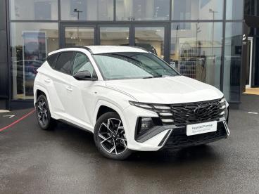 SPOTICAR Hyundai Tucson 1.6 T-gdi 13.8kwh N Line Auto Euro 6 (s/s) 5dr Used Car - Suv Plug-in Hybrid White - Eglinton - 1200570639_1