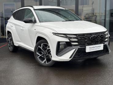 SPOTICAR Hyundai Tucson 1.6 T-gdi 13.8kwh N Line Auto Euro 6 (s/s) 5dr Used Car - Suv Plug-in Hybrid White - Eglinton - 1200570639_2