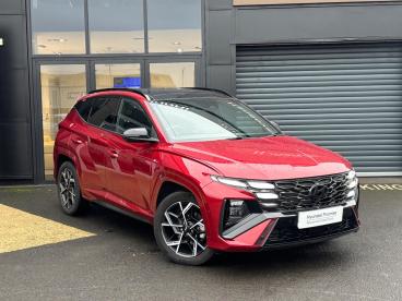 SPOTICAR Hyundai Tucson 1.6 T-gdi N Line S Auto Euro 6 (s/s) 5dr Used Car - Suv Hybrid Red - Eglinton - 1200575672_1