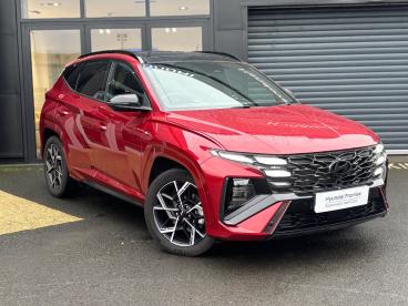 SPOTICAR Hyundai Tucson 1.6 T-gdi N Line S Auto Euro 6 (s/s) 5dr Used Car - Suv Hybrid Red - Eglinton - 1200575672_2