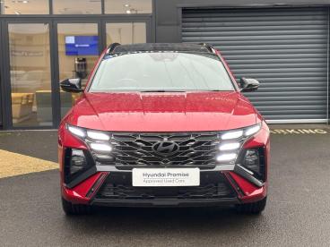 SPOTICAR Hyundai Tucson 1.6 T-gdi N Line S Auto Euro 6 (s/s) 5dr Used Car - Suv Hybrid Red - Eglinton - 1200575672_4