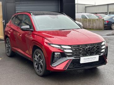 SPOTICAR Hyundai Tucson 1.6 T-gdi N Line S Auto Euro 6 (s/s) 5dr Used Car - Suv Hybrid Red - Eglinton - 1200575672_5