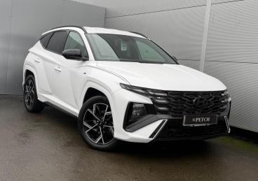 SPOTICAR Hyundai Tucson 1.6 T-gdi N Line Auto Euro 6 (s/s) 5dr Used Car - Suv Hybrid White - Darlington - 1200578199_1