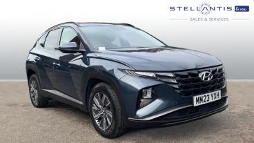 SPOTICAR Hyundai Tucson 1.6 T-gdi Se Connect Euro 6 (s/s) 5dr Used Car - Suv Petrol Blue - Stockport - 1200580415_1