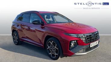 SPOTICAR Hyundai Tucson 1.6 H T-gdi N Line Auto Euro 6 (s/s) 5dr Used Car - Suv Hybrid Red - Hatfield - 1200581633_1