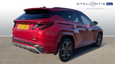 SPOTICAR Hyundai Tucson 1.6 H T-gdi N Line Auto Euro 6 (s/s) 5dr Used Car - Suv Hybrid Red - Hatfield - 1200581633_3