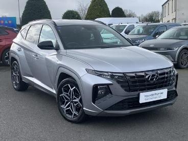 SPOTICAR Hyundai Tucson 1.6 H T-gdi N Line Auto Euro 6 (s/s) 5dr Used Car - Suv Hybrid Silver - Eglinton - 1200584166_1