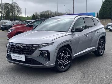 SPOTICAR Hyundai Tucson 1.6 H T-gdi N Line Auto Euro 6 (s/s) 5dr Used Car - Suv Hybrid Silver - Eglinton - 1200584166_3