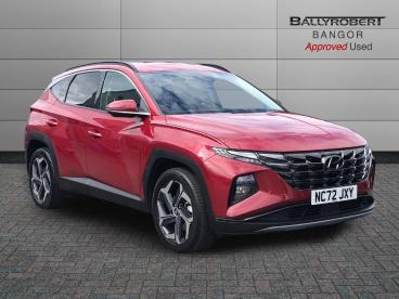 SPOTICAR Hyundai Tucson 1.6 H T-gdi Premium Auto Euro 6 (s/s) 5dr Used Car - Suv Hybrid Red - Bangor - 1200597558_1