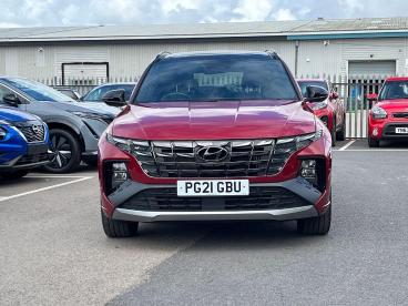 SPOTICAR Hyundai Tucson 1.6 H T-gdi N Line S Auto Euro 6 (s/s) 5dr Used Car - Suv Hybrid Red - Blackpool - 1200609677_4