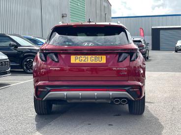 SPOTICAR Hyundai Tucson 1.6 H T-gdi N Line S Auto Euro 6 (s/s) 5dr Used Car - Suv Hybrid Red - Blackpool - 1200609677_5