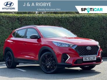 SPOTICAR Hyundai Tucson 1.6 Crdi Mhev N Line Euro 6 (s/s) 5dr Used Car - Suv Hybrid Red - Chorley - 1200625990_1