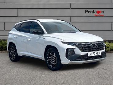 SPOTICAR Hyundai Tucson 1.6 H T-gdi N Line Auto Euro 6 (s/s) 5dr Used Car - Suv Hybrid White - Barnsley - 1200631577_1
