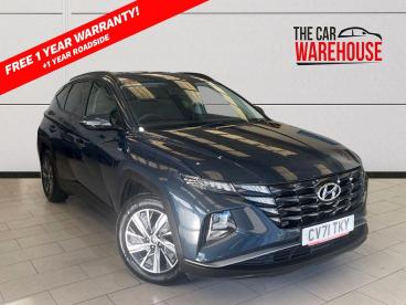 SPOTICAR Hyundai Tucson 1.6 T-gdi Mhev Se Connect Euro 6 (s/s) 5dr Used Car - Suv Hybrid Blue - Bridgend - 1200641428_1