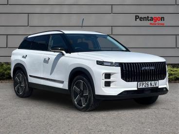 SPOTICAR Jaecoo 7 J7 1.5t Shs 18.3kwh Luxury Auto Euro 6 (s/s) 5dr Used Car - Suv Plug-in Hybrid White - Barnsley - 1200631579_1